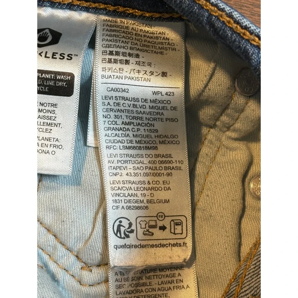 Levi's 514 Straight‎ Fit Jeans Men's 29x30 Blue Denim Medium Wash